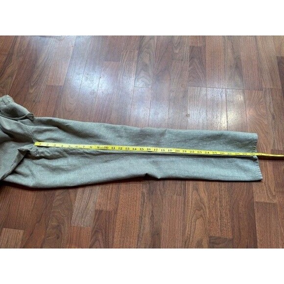 Private Member PM Brand Linen Blend Pants‎ XL Green Drawstring Style 82142 - Picture 10 of 12